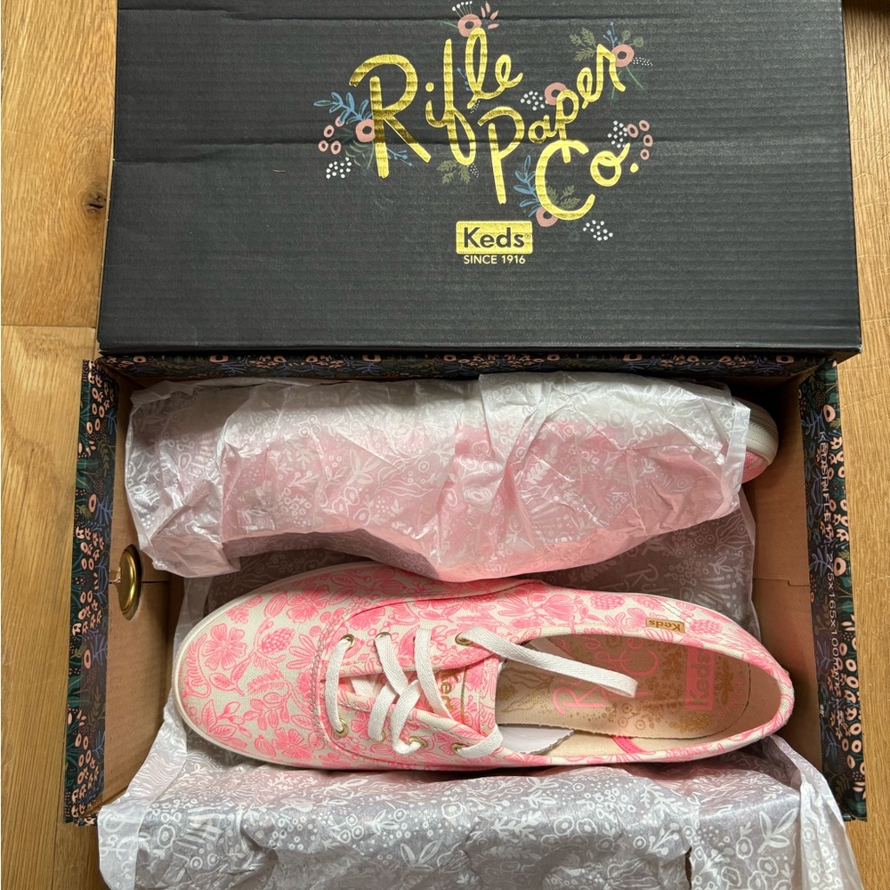 Keds x Rifle Paper Co. Pink Floral Sneakers